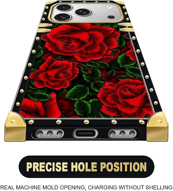 for iPhone 17 Pro Max Case Luxury Golden Decoration - Image 5