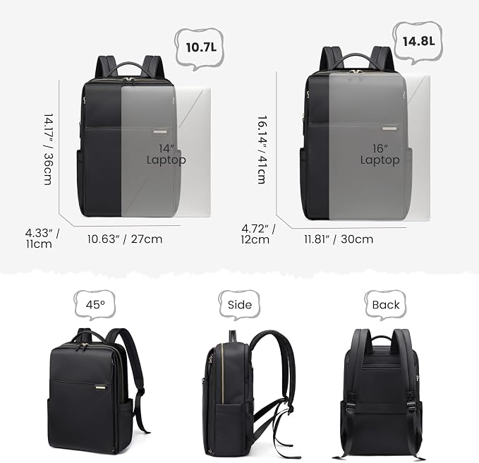 Laptop Backpack for Women, Work Business Traval Computer Backpacks - Image 4