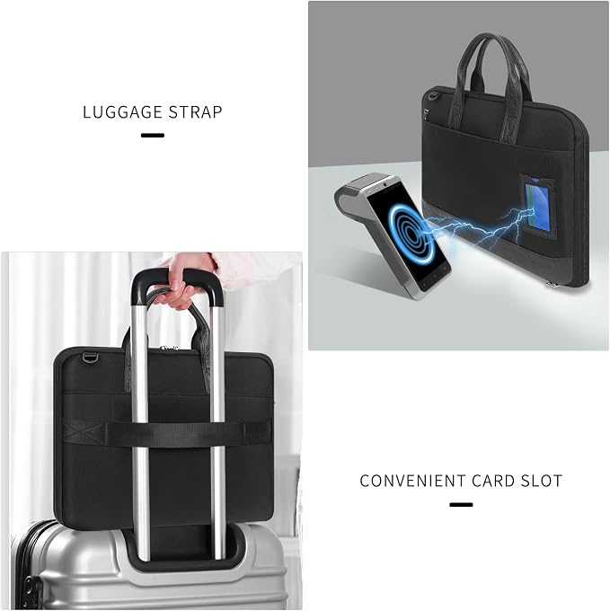 Simpolor 13.3’’ Laptop Case Sleeve, Electronic Organizer Waterproof Laptop Bag - Image 7