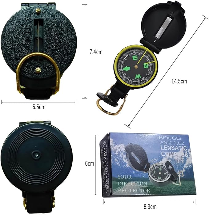 Compass, Hiking Backpacking Compass, Orienteering Camping Navigation - Image 3