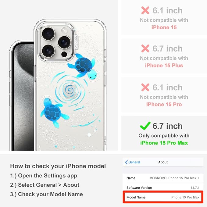 MOSNOVO Case for iPhone 15 Pro Max - Image 2