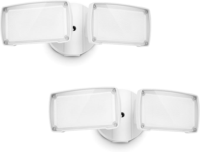 UME 2-Pack 19W Dusk to Dawn LED Security Light Outdoor, 2 Adjustable Head by UME