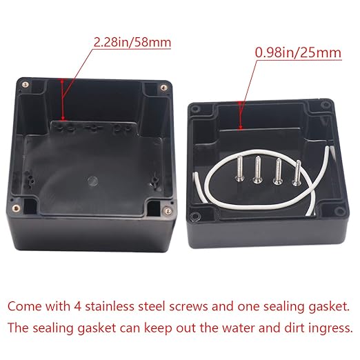 Junction Box IP65 Waterproof ABS Plastic Electrical Project Case Power Junction - Image 4