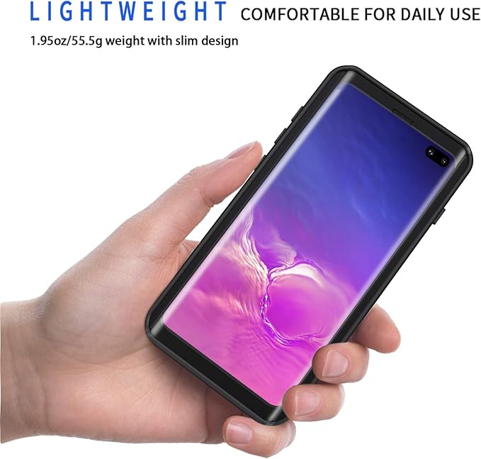 Lanhiem for Samsung Galaxy S10+ Plus Case, IP68 Waterproof Dustproof Case - Image 2
