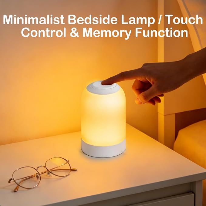 Rechargeable Night Light, LED Bedside Lamp - Image 3