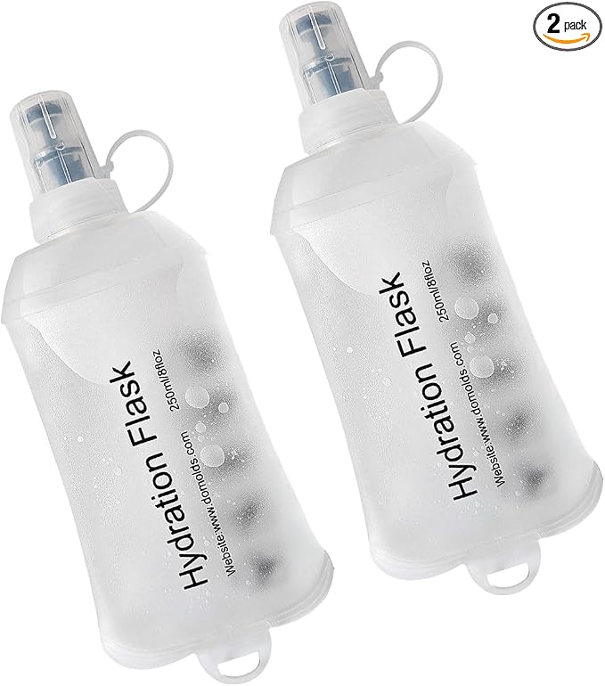 WILDREEDS 250ml Soft Flask, TPU Collapsible Soft Water Bottle by WILDREEDS