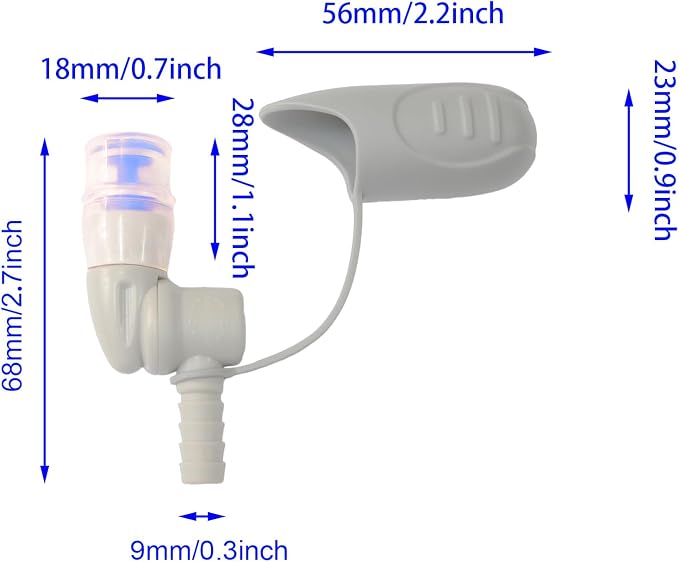 Hydration Bladder Bite Valve Replacement Mouthpiece Fit - Image 2