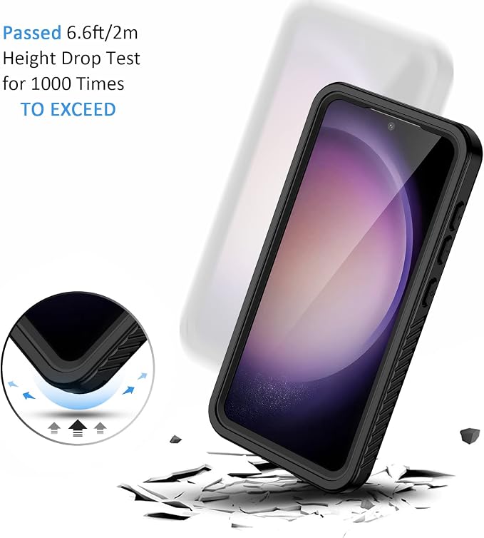 Lanhiem for Samsung Galaxy S23+ Plus Case, IP68 Waterproof Dustproof Case - Image 5