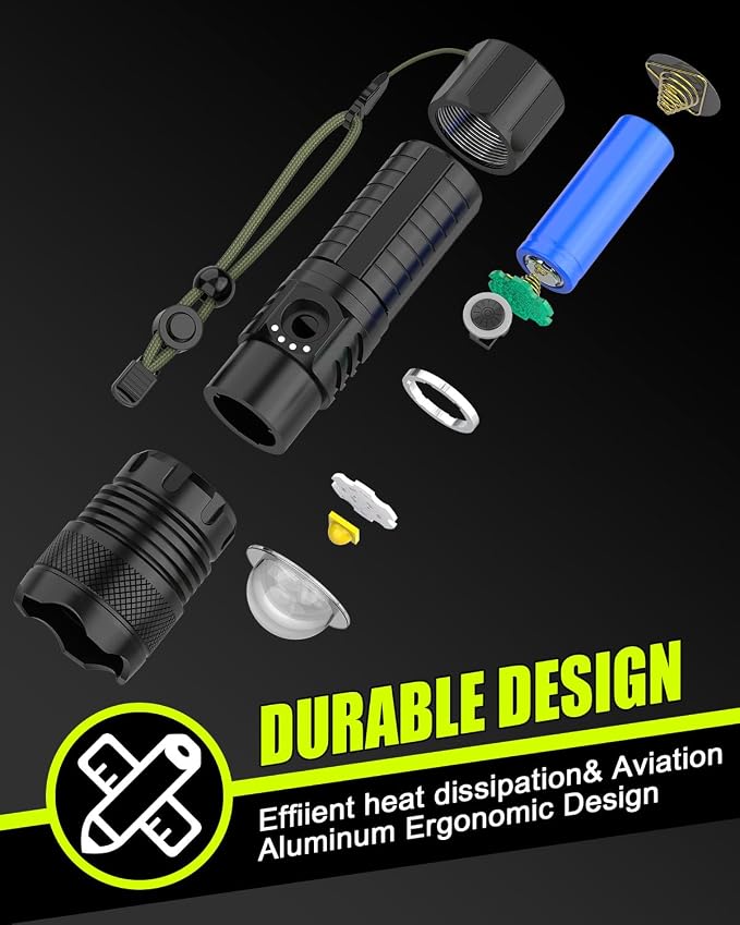 Victoper LED Flashlights 2 Pack, High Powered Lumens Super Bright Tactical - Image 5