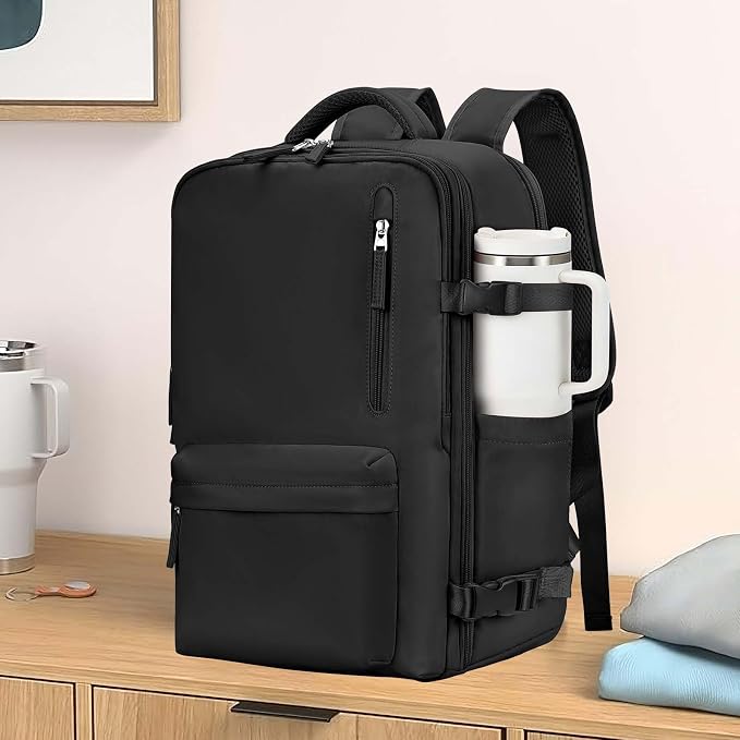 WONHOX Large Travel Backpack Carry on Flight Approved Laptop Work Business - Image 2