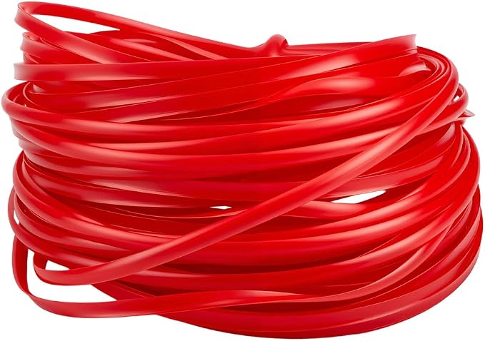 GORGECRAFT 30m*5mm Rattan Weaving Wicker Outdoor Red Synthetic Rattan Roll - Image 6
