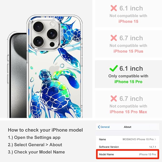 MOSNOVO Case for iPhone 15 Pro - Image 2