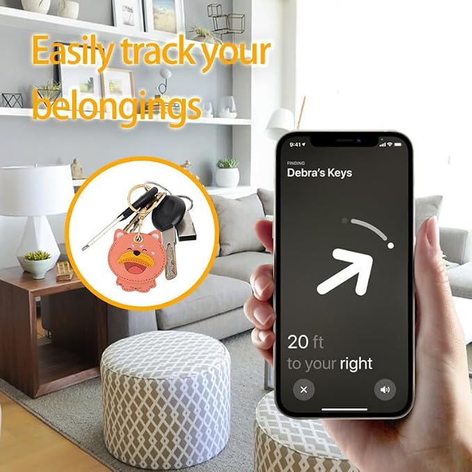 Leather Keychain Case Holder Compatible - Image 5