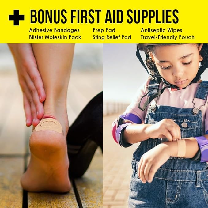 EVERLIT CARE Travel Essential Medicine First Aid Kit I Bonus Medical Supplies I - Image 5