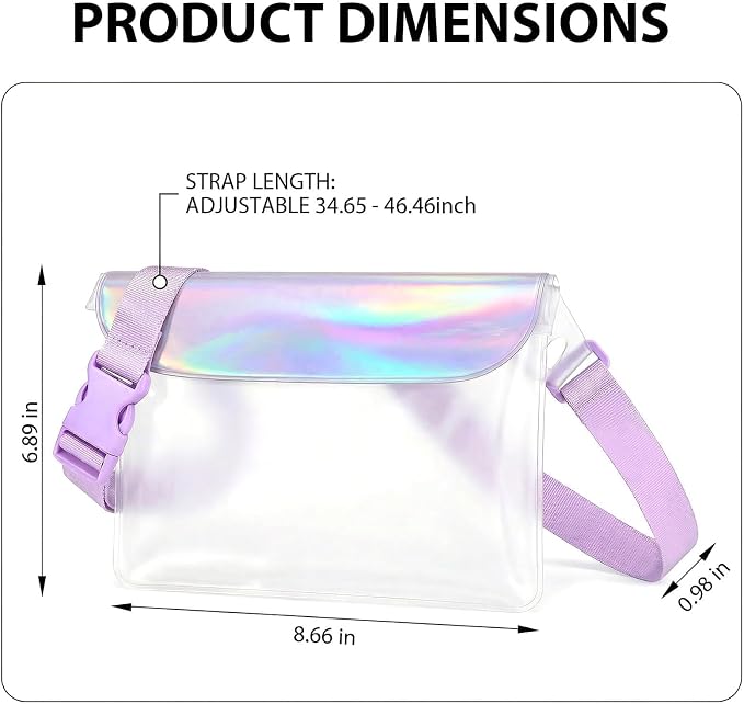 2-Pack IP68 Waterproof Phone Pouch & Fanny Pack:Waterproof Phone Case Fits - Image 2