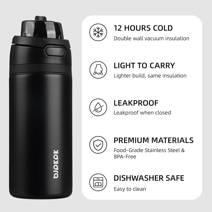 BJPKPK 17oz Insulated Water Bottle - Image 3