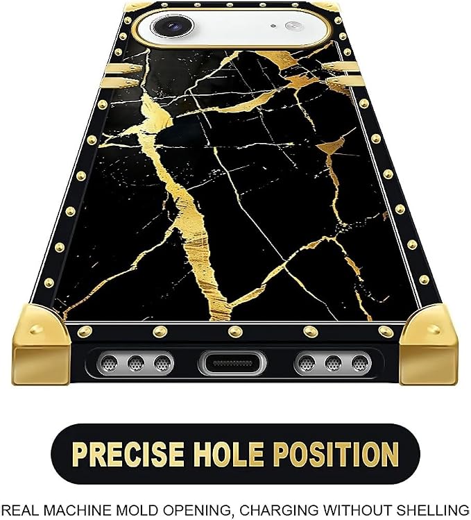 for iPhone 17 Air Case Luxury Golden Decoration - Image 5