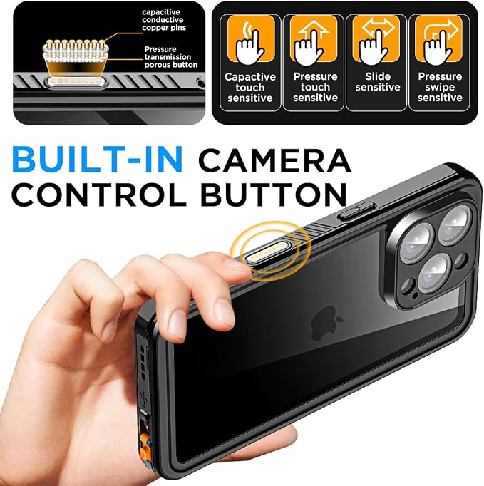 AICase Compatible with iPhone 16 Pro Max Case Waterproof - Image 3