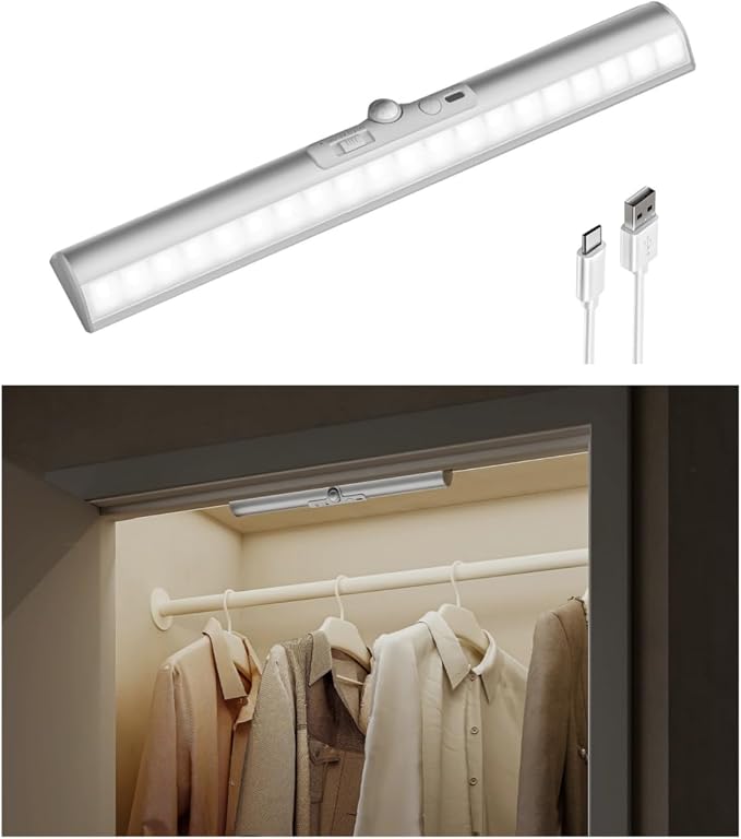 EZVALO 15-inch Motion Sensor Closet Light, 1800mAh Rechargeable by EZVALO