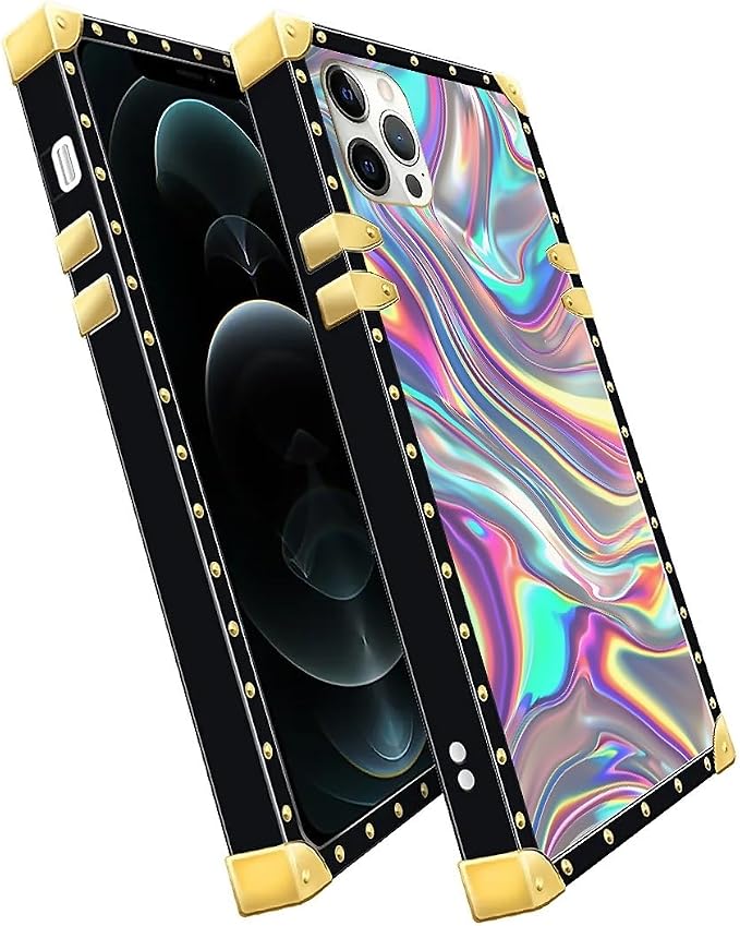 Compatible with iPhone 11 Pro Max Case, Holographic Abstract Iridescent - Image 3