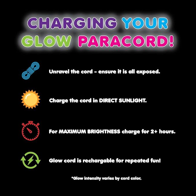 Craft County Glow in The Dark Zesty 21 Strand Luminous 550 Paracord – - Image 8