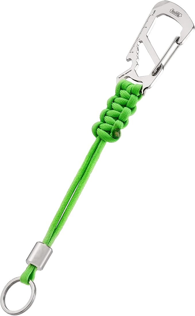 KeyUnity KC04 Paracord Keychain Carabiner Clip, Braided Lanyard by KeyUnity