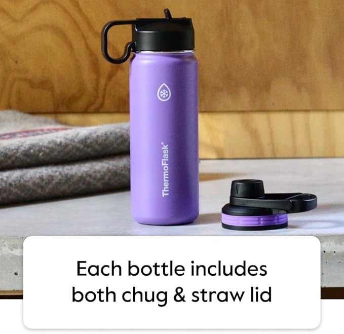 ThermoFlask Stainless Steel Water Bottles 2-Pack - Image 4