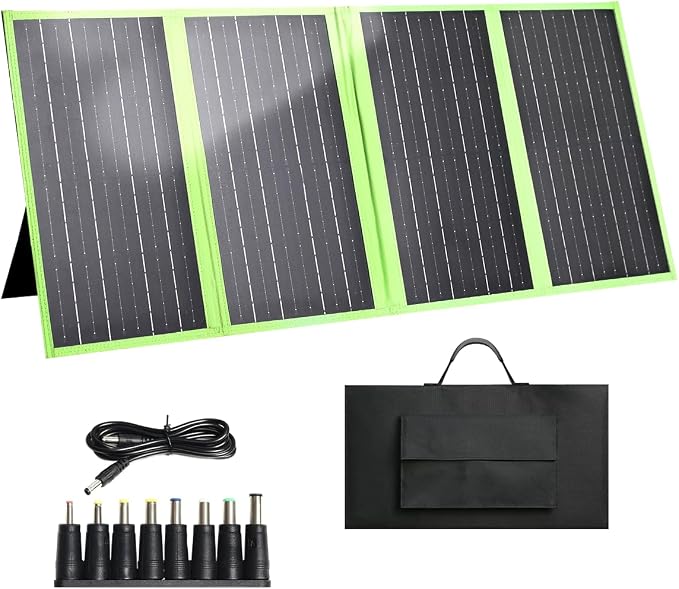New Tech 60W Portable Solar Panel Charger by GOLUMU