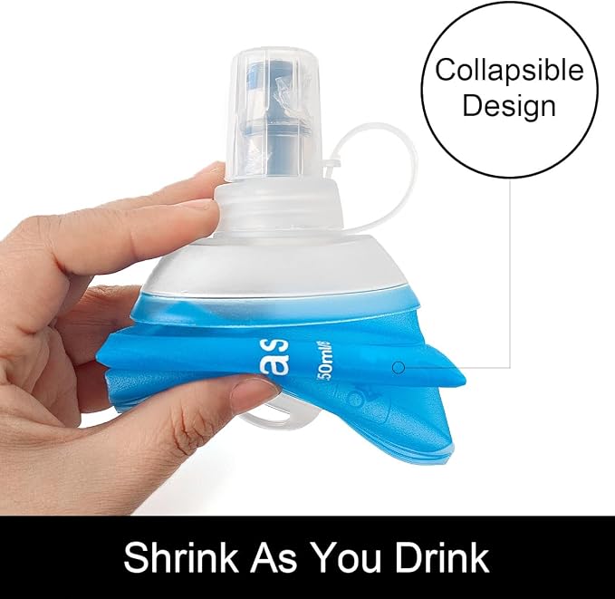 WILDREEDS 150ml Soft Flask, TPU Collapsible Soft Water Bottle - Image 3