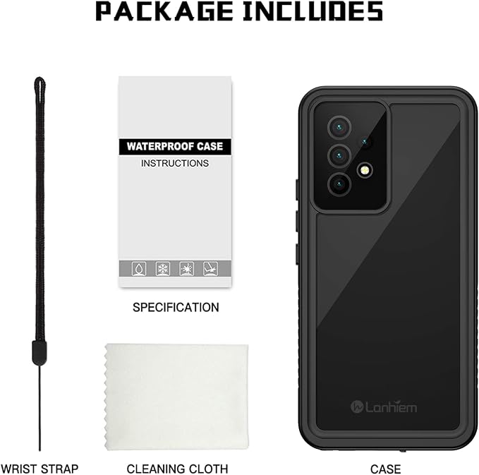 Lanhiem for Samsung Galaxy A53 5G Case, IP68 Waterproof Dustproof - Image 8