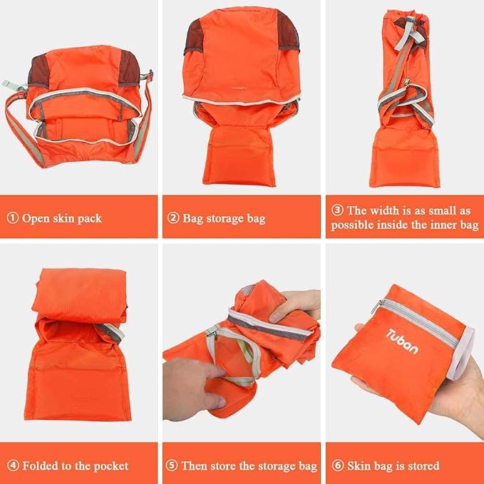 Ultra Lightweight Packable Water Resistant Backpack - Image 7