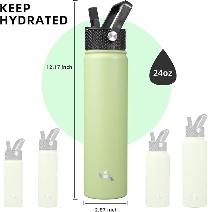 Konokyo Insulated Water Bottle 24oz Stainless Steel Sport Bottles - Image 5