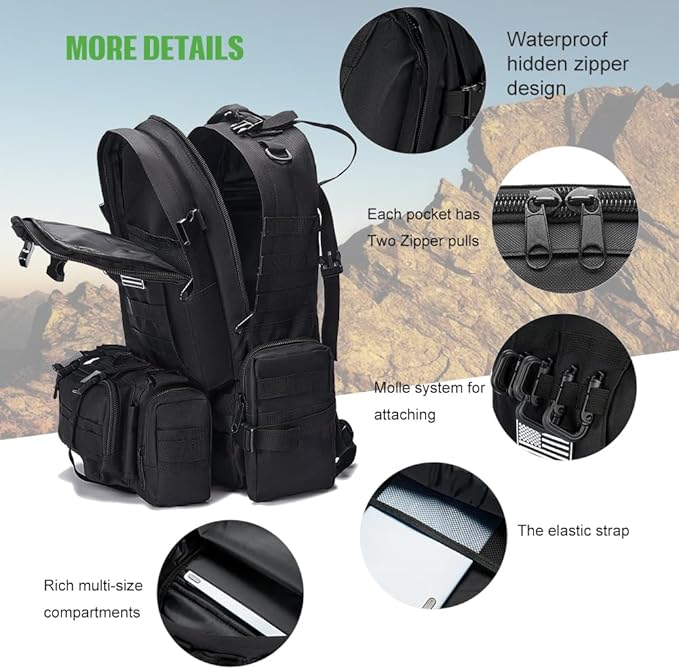 Large Military Tactical Backpack - Image 5