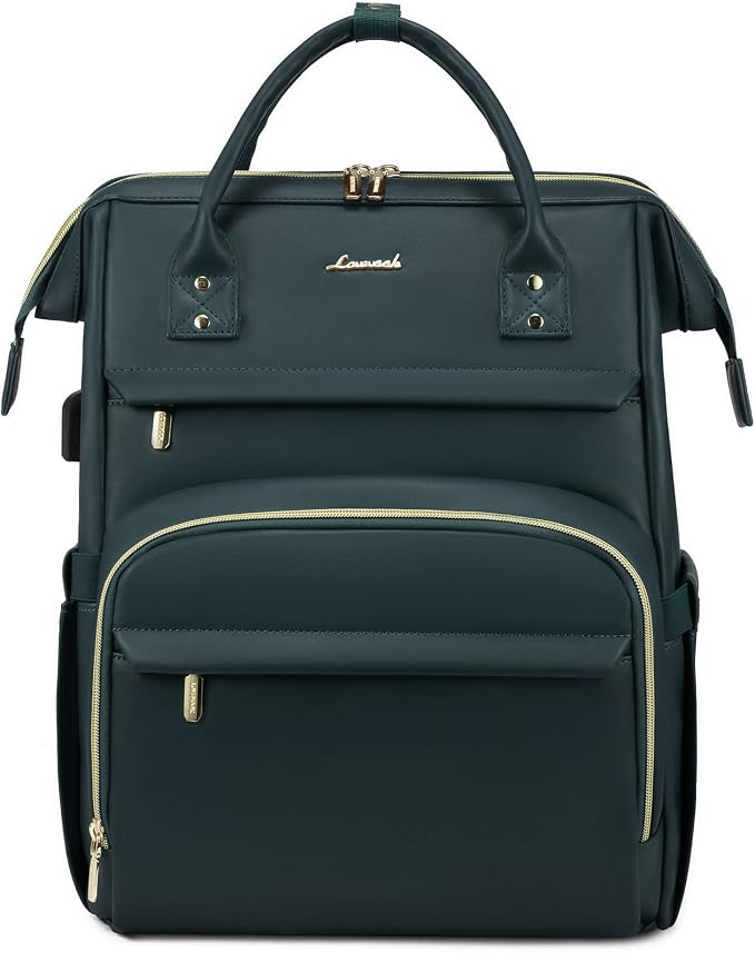 LOVEVOOK Leather Laptop Backpack by LOVEVOOK
