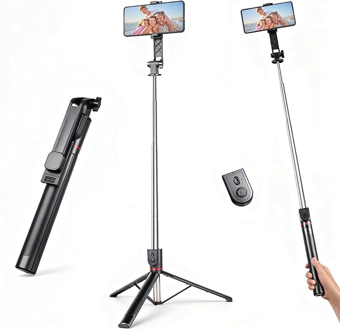71" Phone Tripod Selfie Stick for iPhone and Android Phone, Cell Phone Tripod by Unknown