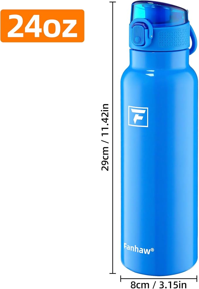 Fanhaw Daylite Series 24 oz Stainless Steel Insulated Water Bottle - Image 6