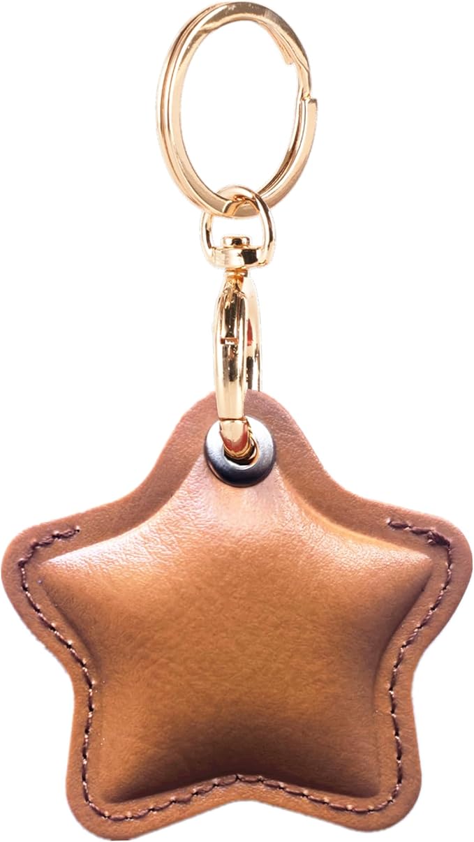 Leather Charm Keychain Holder Case Compatible by BORKUANA