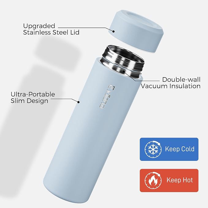 【Upgraded】Exllena Small Insulated Water Bottle 12 oz/350ml– Mini Insulated - Image 3
