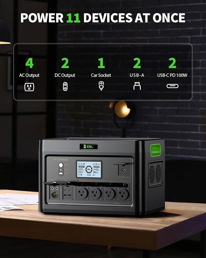 EBL 2400W Portable Power Station - Image 3