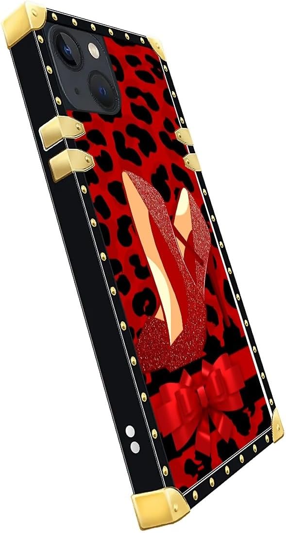 Compatible with iPhone 14 Case, Elegant High Heels Luxury Golden Decoration - Image 4