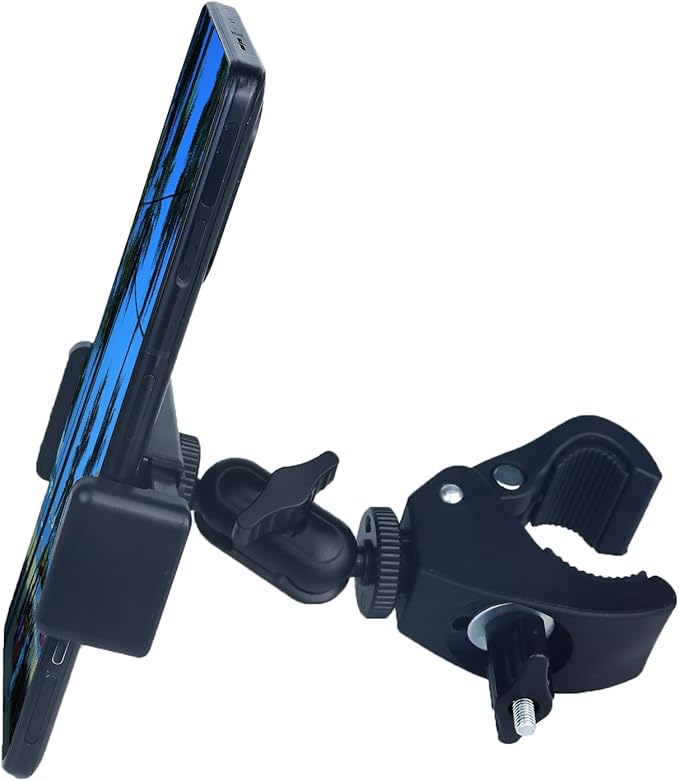 Phone Holder with Clamp for Golf Cart Universal Phone Mount Holder for Bicycle - Image 2