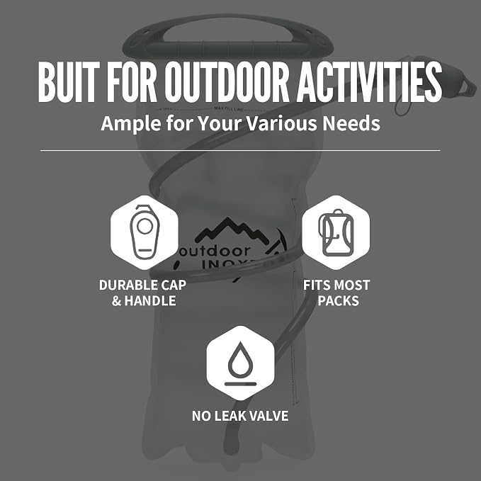 1.5L/2L/3L Hydration Bladder, INOXTO Water Bladder - Image 2