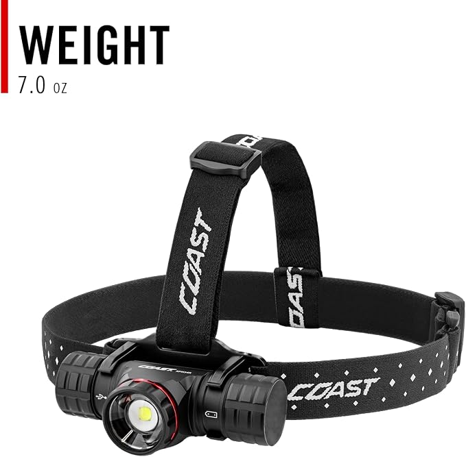 Coast® XPH34R 2700 Lumen USB-C Rechargeable-Dual Power LED Headlamp withPURE - Image 12