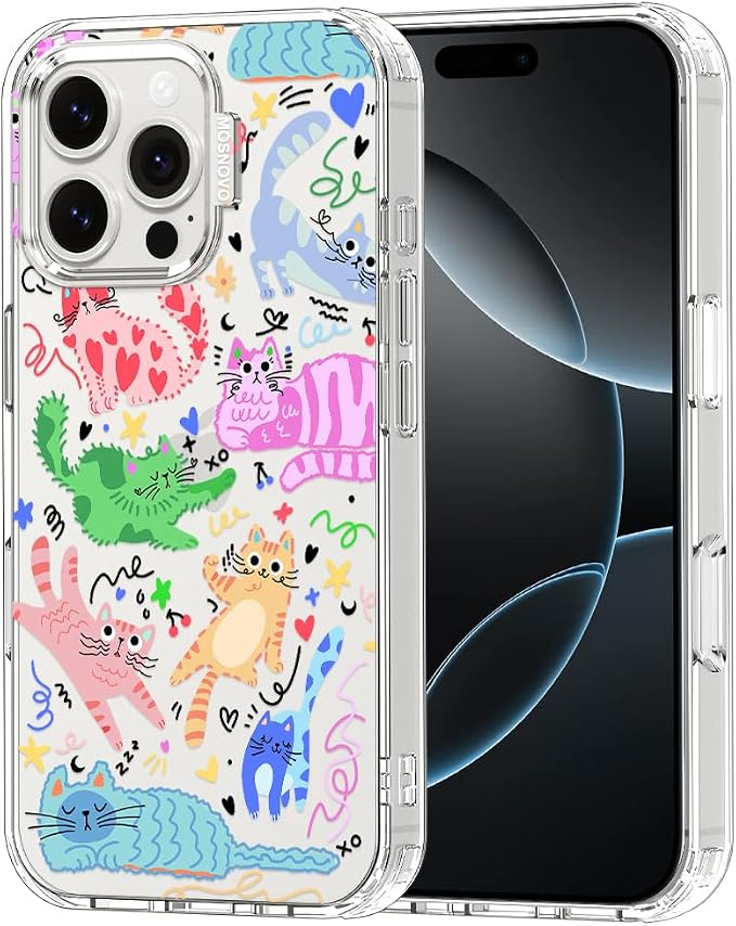 MOSNOVO for iPhone 16 Pro Max Case, Shockproof Military-Grade Protection 6.6ft by Mosnovo