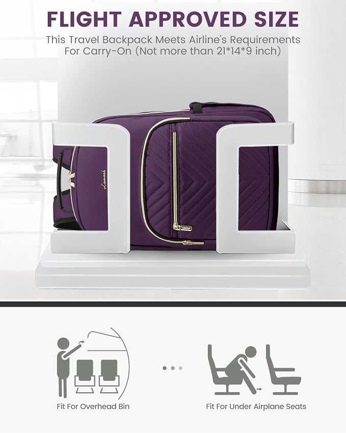 LOVEVOOK Laptop Backpack for Women, Travel Computer Work Bags - Image 8