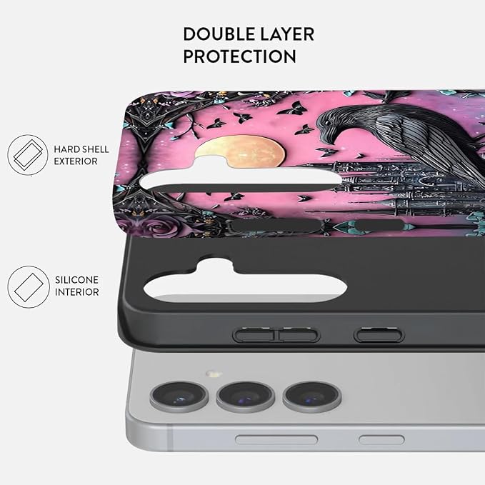 Compatible for Samsung Galaxy S25 Ultra 5G Case, Dual Layer Heavy Duty 2 in 1 - Image 2