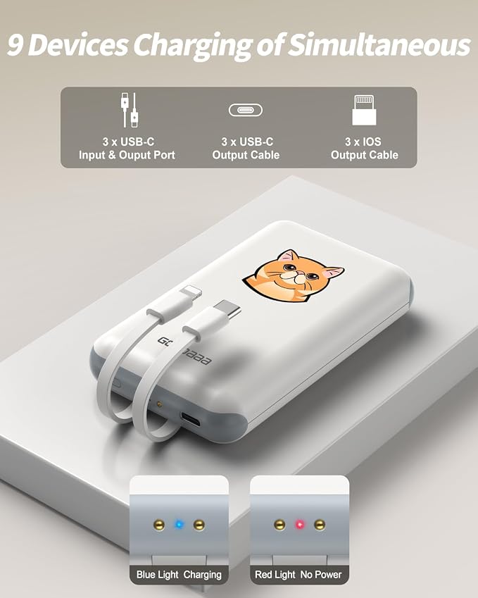 GOODaaa Portable Charger, 3 Outputs 1 Inputs Family Power Hub - Image 6