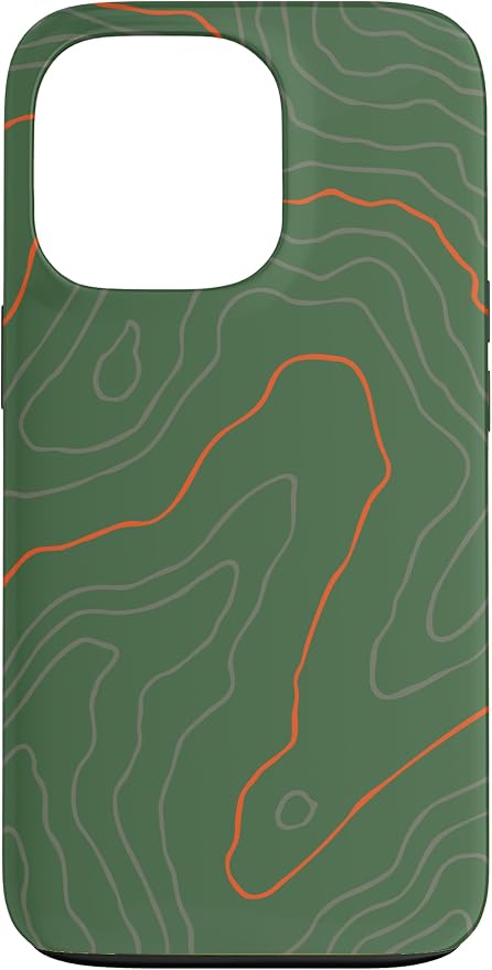 Backcountry Topo Guide Orange Lines Topographical Map Case by Unknown