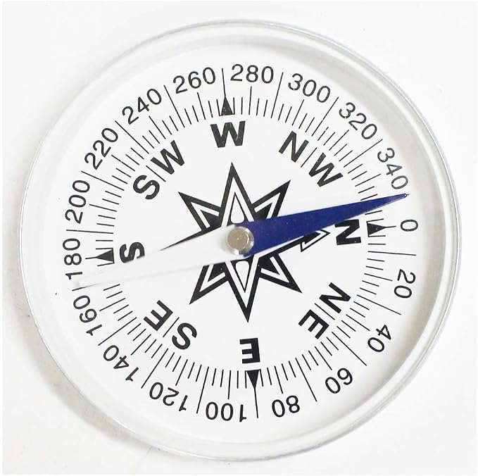 ADROIT Hikers Compass | 0.75", Key Ring | Accurate Navigation - Image 2