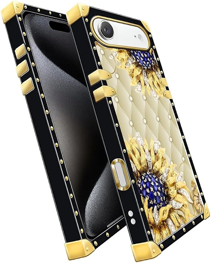 for iPhone 17 Air Case Luxury Golden Decoration - Image 3